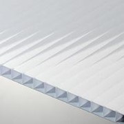Сотовый поликарбонат 4 мм белый Novattro 2,1x12 м (25,2 кв,м), лист фото