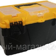 Ящик инструментальный IDEA “Титан 21“ с секциями желтый с черным М2937 фото