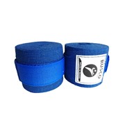Бинт боксерский Rusco 3,5м, х/б, синий фото