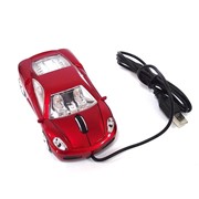 Мышь для ПК в виде Автомобиля красная А30 USB