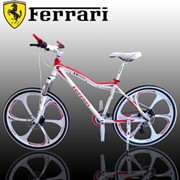 Велосипед Ferrari бело-красный, 21 скрость