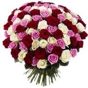 Букет поздравительный 14 “ассорти 101 роза“ фото