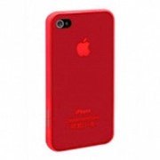 Накладка ультра-тонкая 0,3 мм для iPhone 4G / 4S, красный