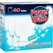 Таблетки Power Wash для посудомоечных машин 40 шт. фотография