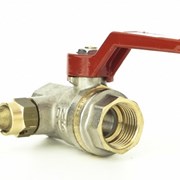 Кран латунный шаровой Danfoss BVR/F Ду 25 Ру 40, со сгоном фото