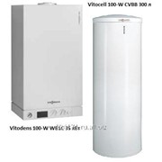 Котел Vitodens 100-W WB1C 35 кВт + Бойлер Vitocell 100-W CVBB 300 л WB1C469