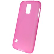 Чехол силиконовый матовый для Samsung Galaxy S5 розовый фото