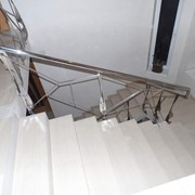 Перила для лестницы из нержавеющей стали фото