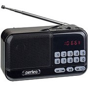 Радиоприемник Perfeo Aspen, usb, microSD, mp3, УКВ, FM, цифровой - черный фото