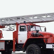 Автолестница пожарная АЛ-30 на двухосном полноприводном шасси Урал-43206 фото