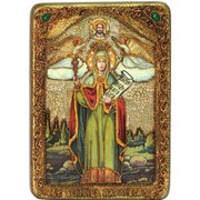 Икона аналойная Святая мученица Параскева Пятница на мореном дубе фото