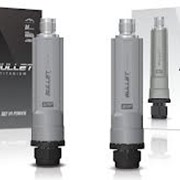 Bullet M5 Titanium, High Power 600mW, 100Mbps+ real TCP/IP throughput, Full aluminium casing, Waterproof Ethernet connector
