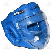 Шлем-маска для рукопашного боя синяя Pro разм. S фотография