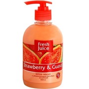 Крем - мыло Fresh Juice Клубника и гуава 460 мл фото