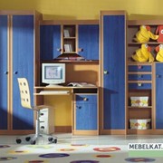 Голубая детская комната