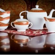 Чайный казахский сервиз на 6 персон Триумф фото