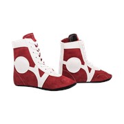 Обувь для самбо RS001/2, замша, красный, Rusco - 38 фотография