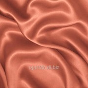 Атлас однотонный средней плотности цвет персик 08/240