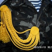Дембельский аксельбант желтый фото
