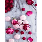 Картина по номерам “Сладости и розы“ 40х50 фото