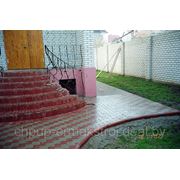 Плитка тротуарная вибропресованная“кирпичик“ 20*10*6(серый) фото