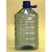 Бутыль из прозрачного пластика ПЭТ бутылки