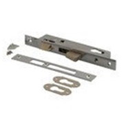 Замок с выпадающим ригелем с защелкой ELEMENTIS серебро 725B/F24/25/85/8 с ответной планкой и накладкой без ПЦ фото