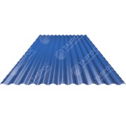 Гофрированный лист В-19 0,45x1140x2000 Полиэстер RAL 5005 (Сигнально-синий) двухсторонний фото