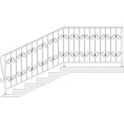 Кованые перила для лестницы