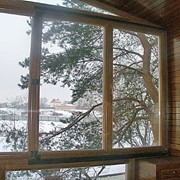 Деревянные окна из лиственницы фото