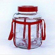Бутыль стеклянный 18л. с гидрозатвором фотография