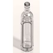 Бутылка стеклянная декорированная В-28-2-500-Хор фото
