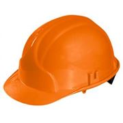 Каска строительная (оранжевая) фотография