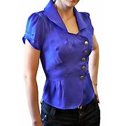 Жакет нарядный 50 Вискоза синяя фотография