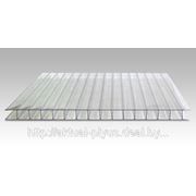 Сотовый поликарбонат “Berolux“, толщина 4мм, прозрачный, плотность 0,7 кг/м2. фото