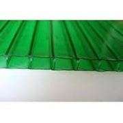 Сотовый поликарбонат “Sotalight“, толщина 6 мм, зеленый. фото