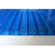 Сотовый поликарбонат “Sotalight“, толщина 6 мм, синий. фото