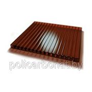 Сотовый поликарбонат “Novoglass“, толщина 4мм, плотность 0,8 кг/м2, коричневый. фото