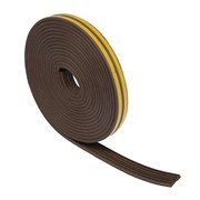 Уплотнитель резиновый TUNDRA krep, профиль Е, размер 4 x 9 мм, коричневый, в упаковке 10 м фото