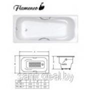 Ванна чугунная Flamenco FL-14S-5 150x75 (с ручками и подлокотниками) фотография