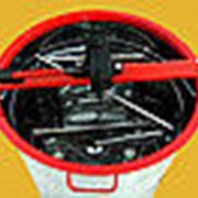 Медогонка 2-х рамочная поворотная нержавеющаяРКС(ротор,кассеты,бак)кассеты варные с крышкой и подставкой фото