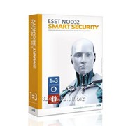 Програмное обеспечение Nod32 EsetSmart Security Антивирус 3ПК 1Год