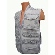 Универсальный охотничий жилет камуфляжный “Снежный барс“ 40 патронов. фото