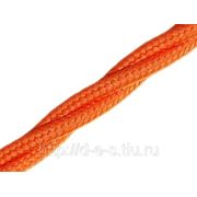 Ретро-провод 2*2,5 (оранжевый) матерчатый провод Villaris фото