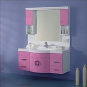 Розовая мебель для ванной комнаты фото