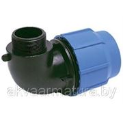 Отвод 90 градусов с наружной резьбой Ду 63х2” фото