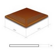 Клинкерная плитка для лестниц Для проступи угловые калахари (300,300.11) фотография