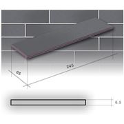 Фасадный клинкер Глазурованные с графитовым оттенком (245,65,6.5) фото