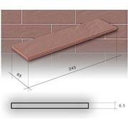 Фасадный клинкер Бургонские плюс рустие (245,65,6.5) фото