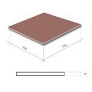 Клинкерная плитка для крыльца и пола Бургондские гладкие (300,300,11) фото